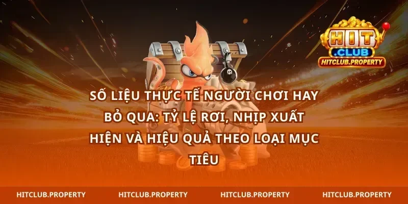 Số liệu thực tế người chơi hay bỏ qua: tỷ lệ rơi, nhịp xuất hiện và hiệu quả theo loại mục tiêu
