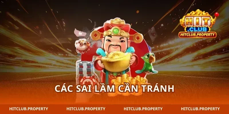 Các sai lầm cần tránh