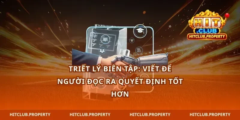 Triết lý biên tập: viết để người đọc ra quyết định tốt hơn